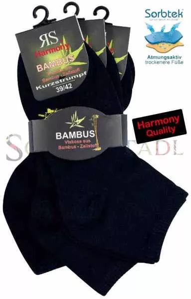 Bambus Kurzsocken | schwarz Bambus Kurzsocken | schwarz